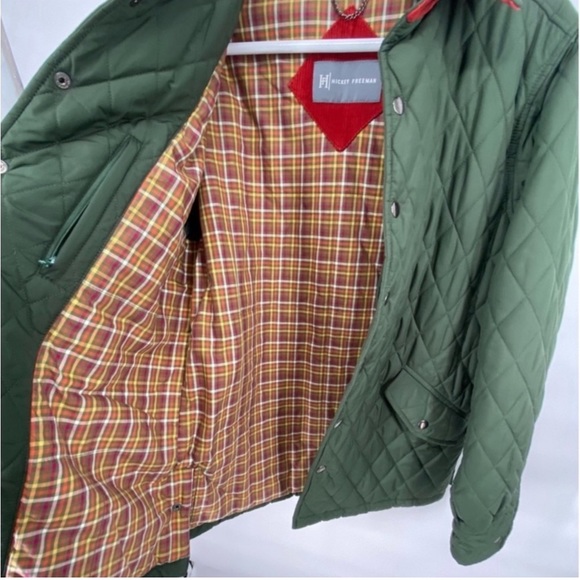 Hickey Freeman Quilted Lined Snap Button Multi Pocket Utility Barn  Jack… - Picture 10 of 11